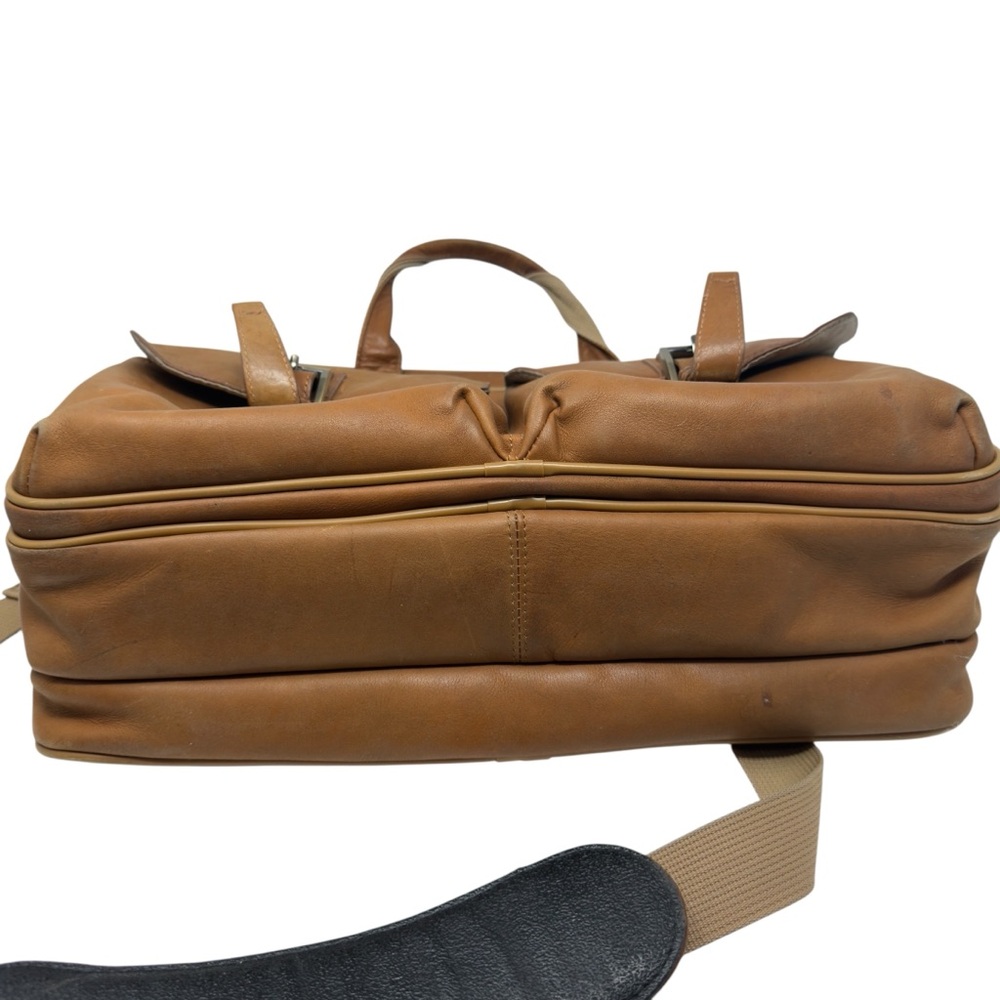 Protocol mens Leather Shoulder Laptop Bag satchel - Picture 3 of 8